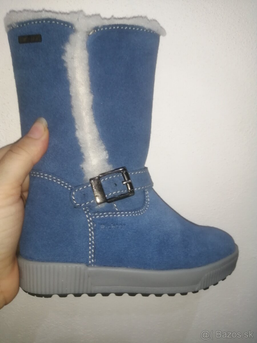 Nové kvalitné kožené čižmy veľ. 26 - 17cm zn. Richter - 2