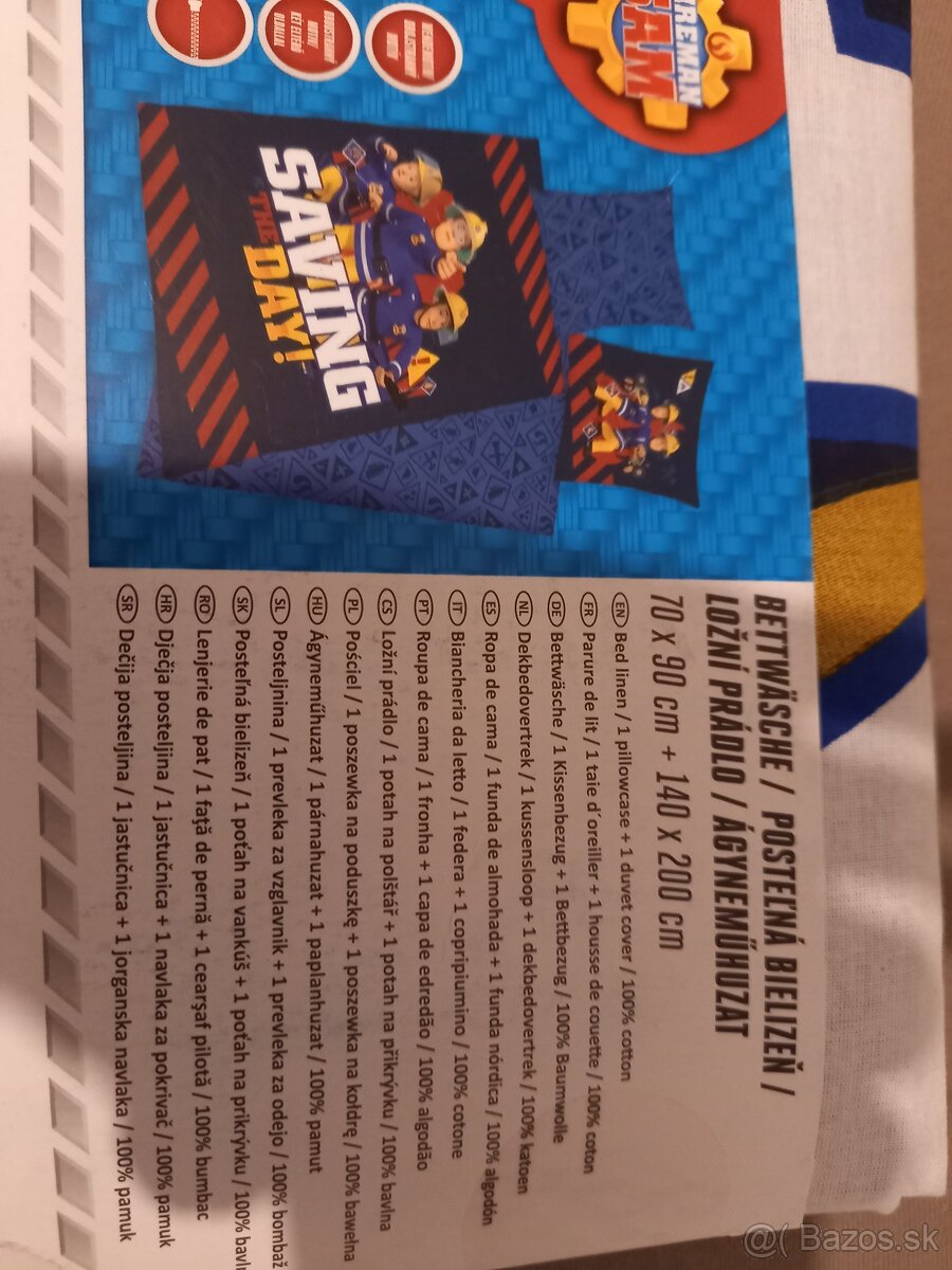 Navliecky požiarnikov Sam - 2