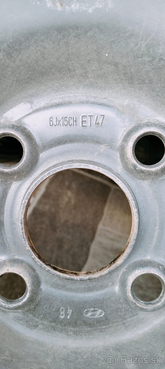 Predám plechové disky 6J R15. - 2