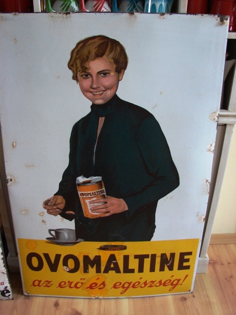 predám smalt ceduľa, tabuľa OVOMALTINE - 2