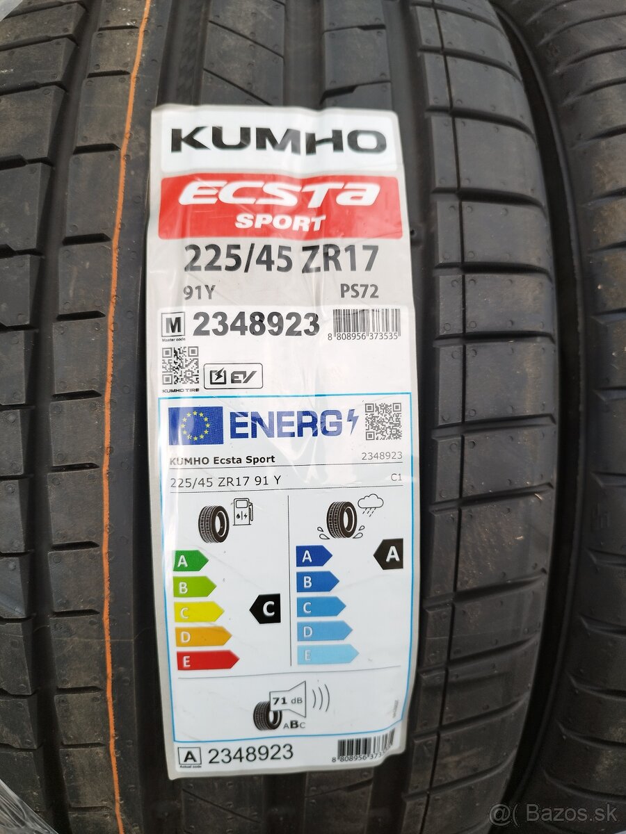 Letné pneumatiky 225/45 r17 - 2