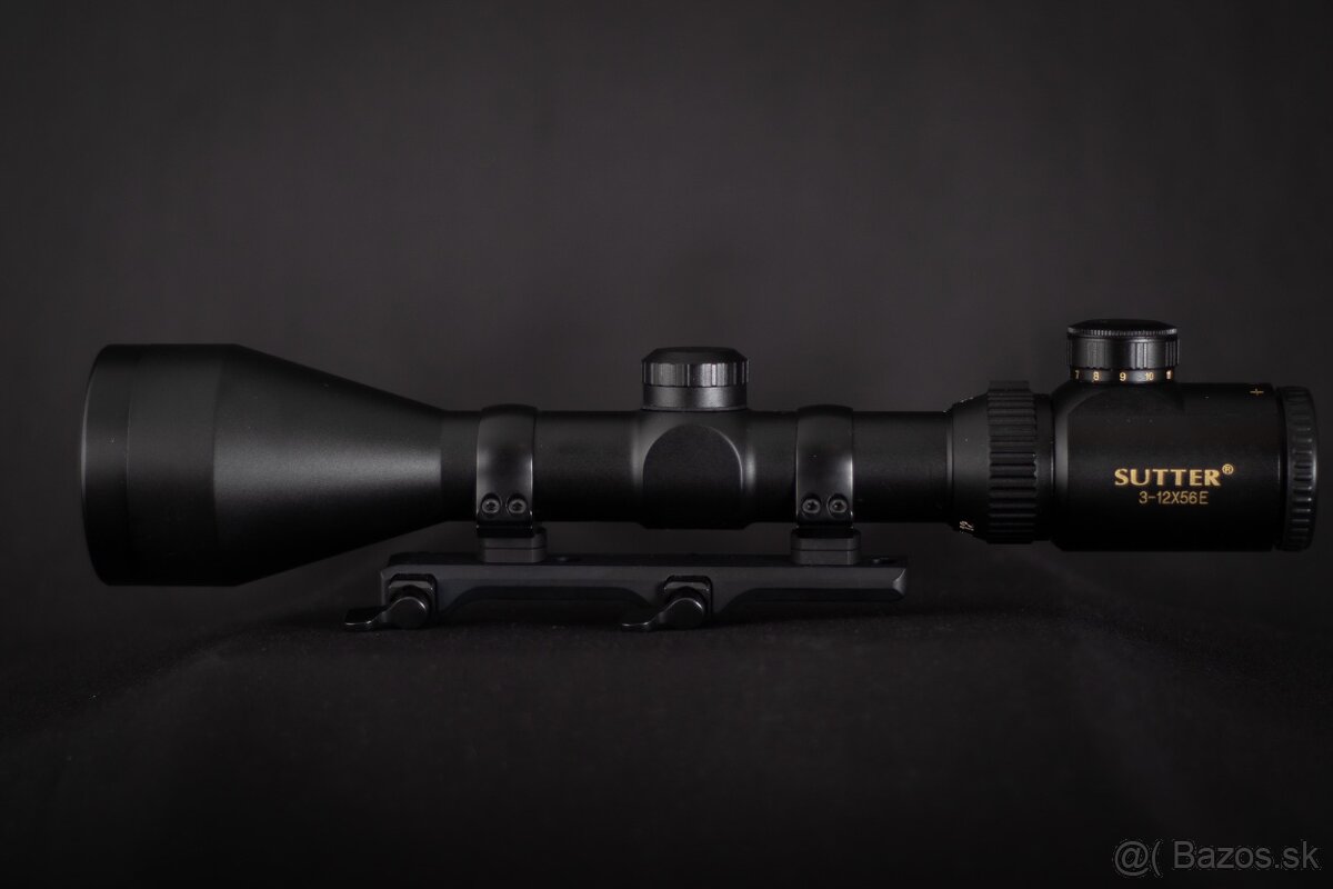 Sutter 3-12x56 E + MAKuick montáž na Blaser - 2