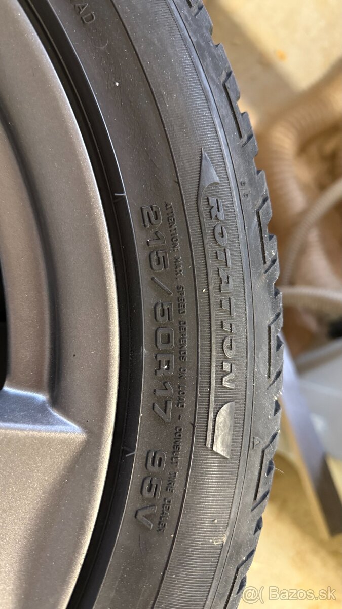 Predám elektróny zn. Dezent 215/50R17 - 2