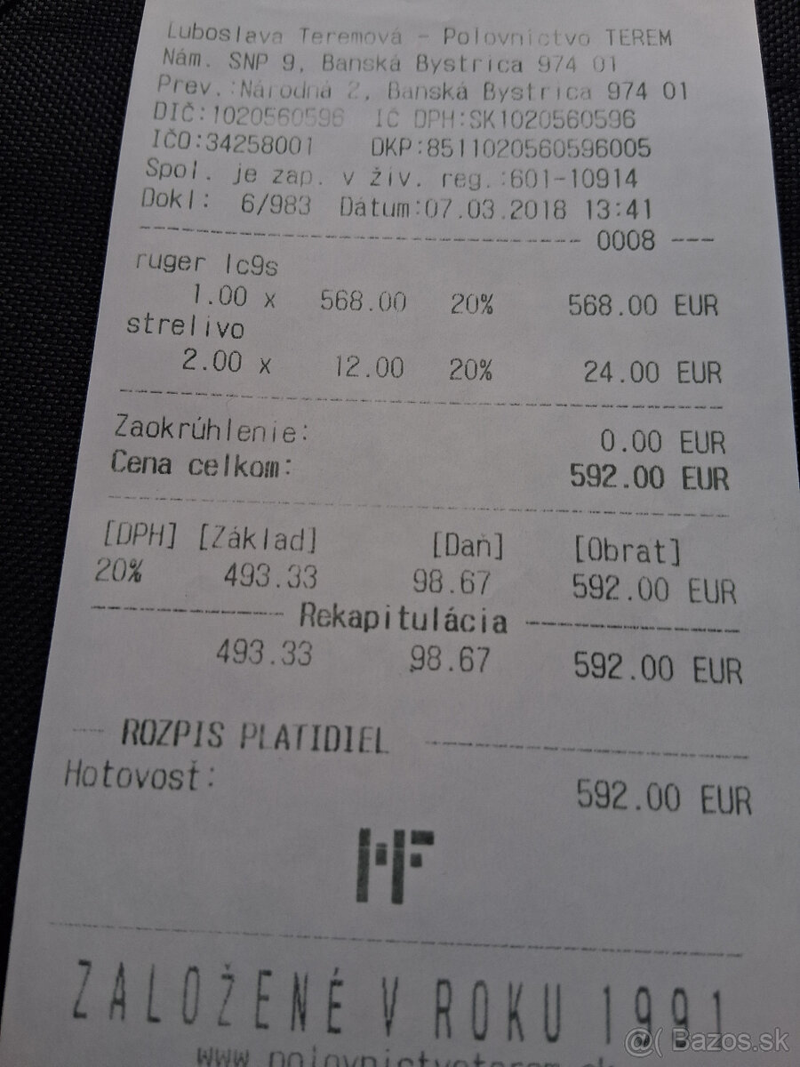 Predám Pi RUGER LC9s 9mm. - 2