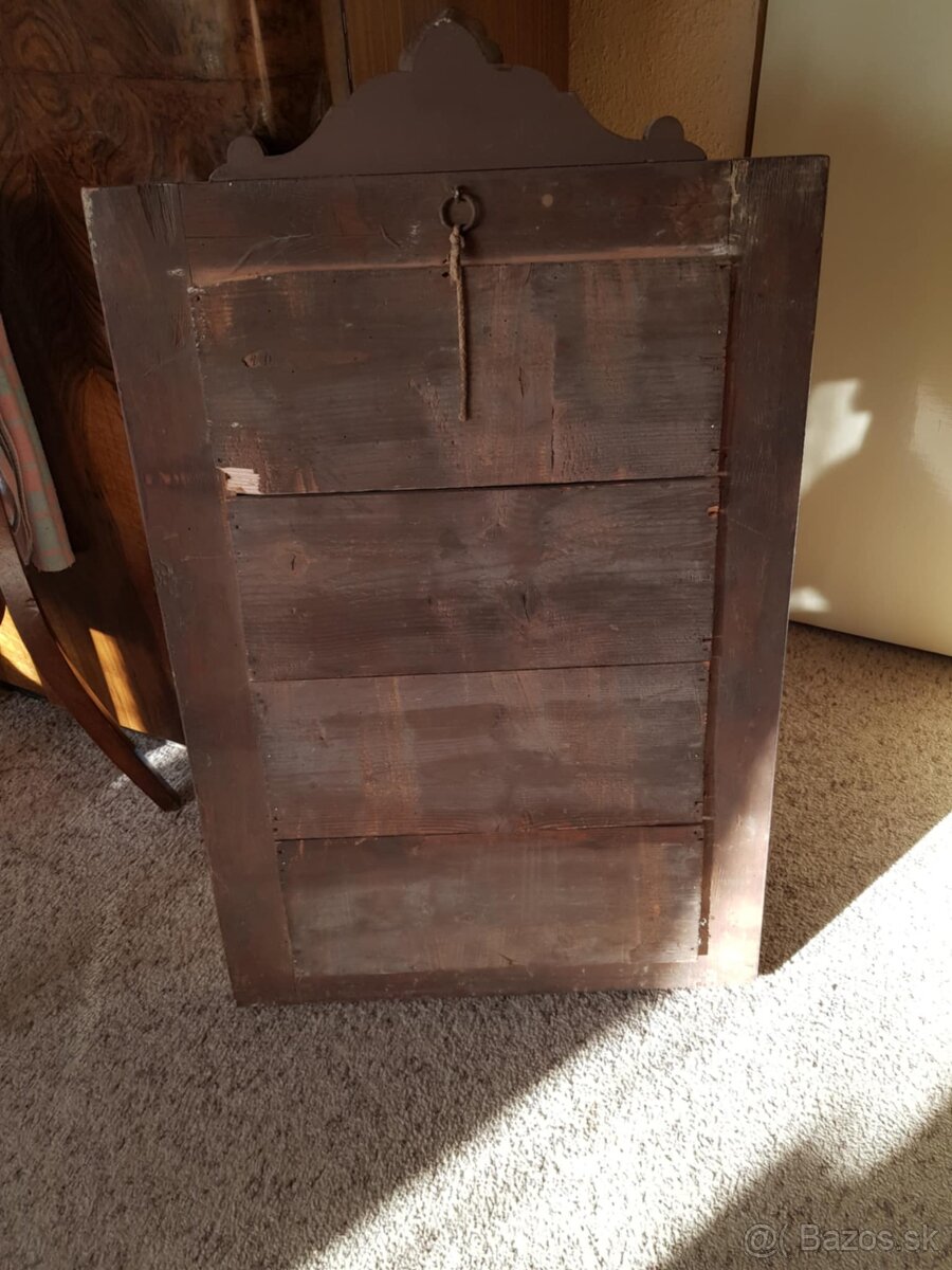 Starozitne drevene zrkadlo - 2