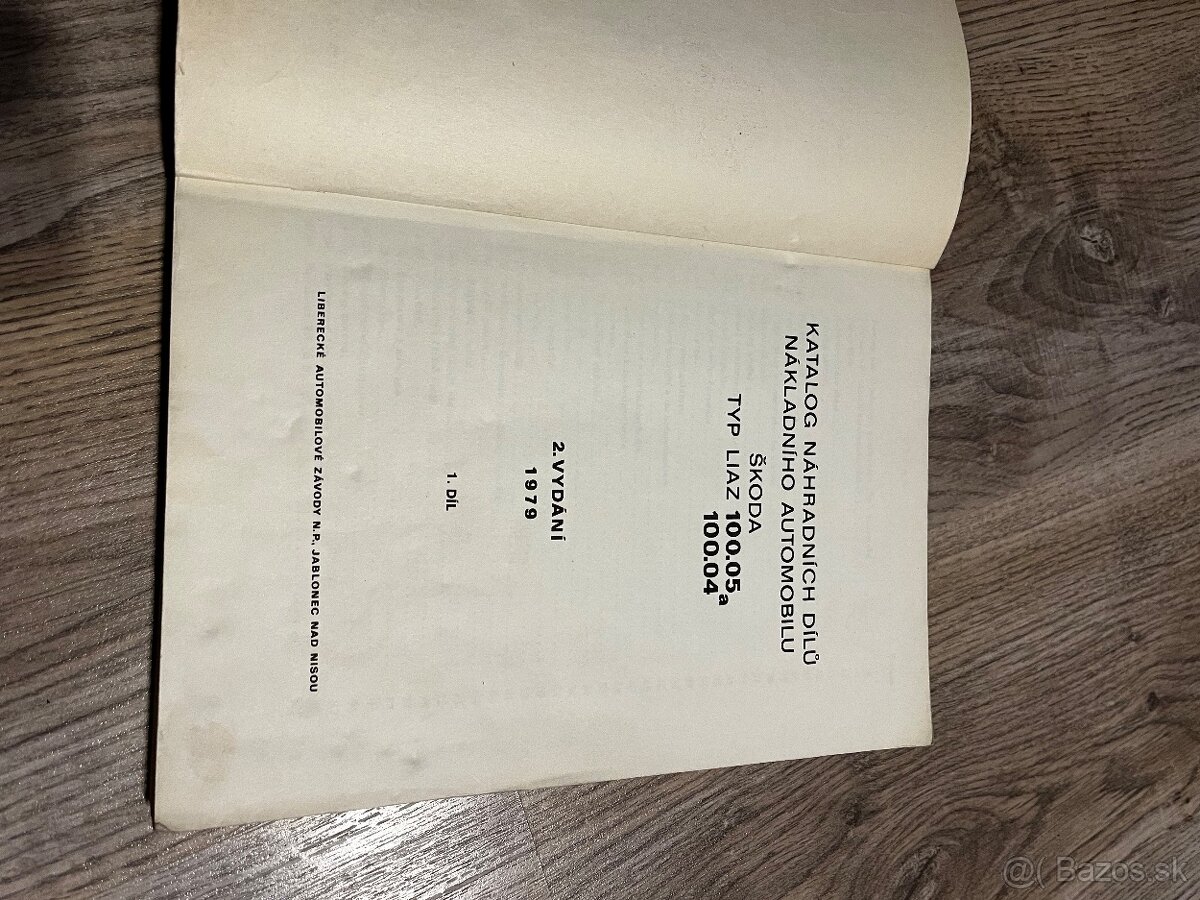 Katalóg Liaz 100.04,100.05 valník - 2