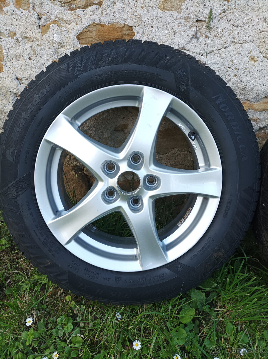 Zimné pneumatiky na diskoch 205/60/16 5x112 - 2
