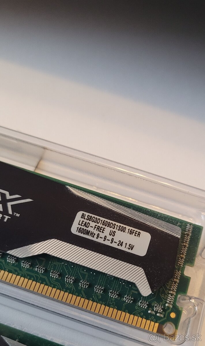 Predám kvalitné pamäte 16GB DDR3 Crucial Ballistix Sport - 2