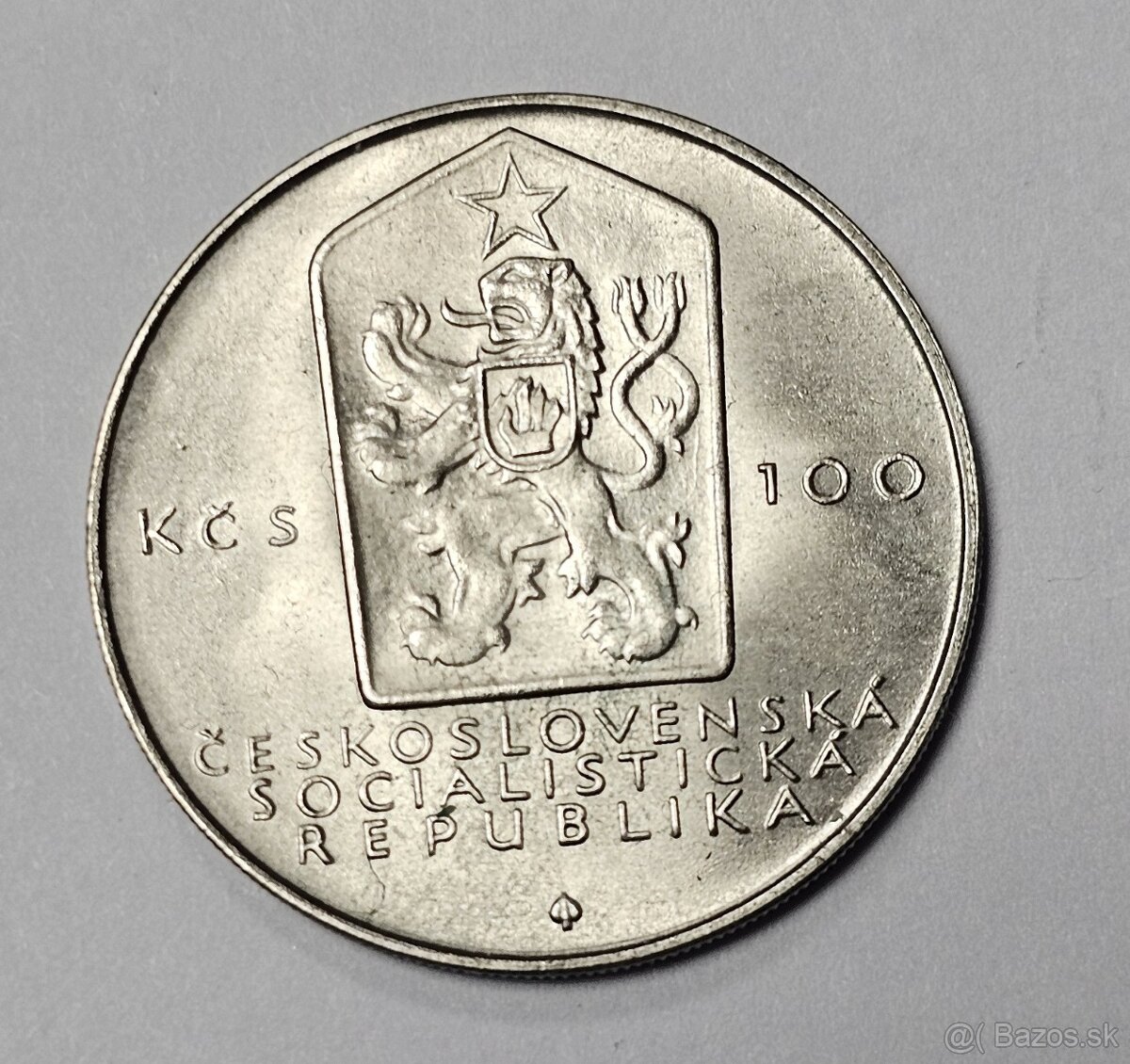 Ponúkam na predaj Ag mincu 1983 100Kčs Karol Marx UNC - 2