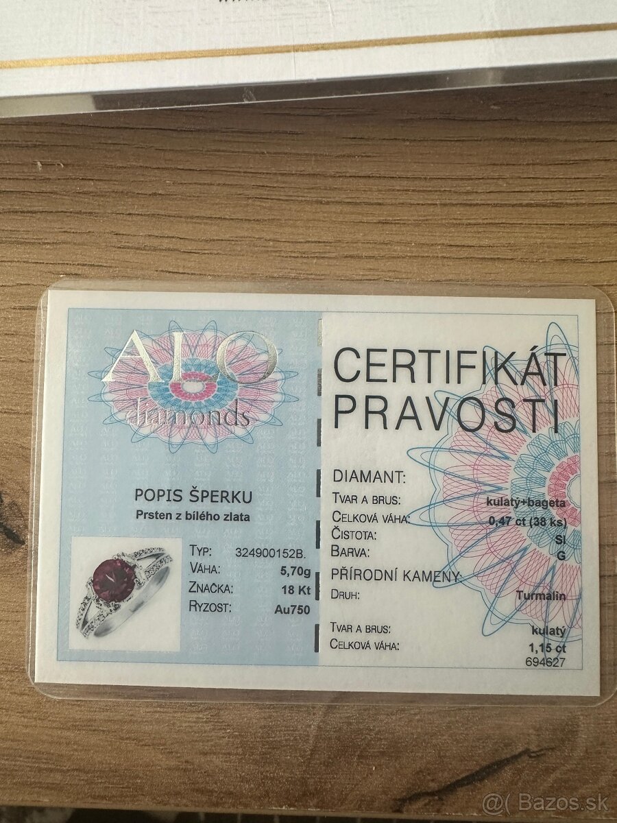 Nádherný VIANOČNÝ darček - dámske prstene s certifikátmi. - 2