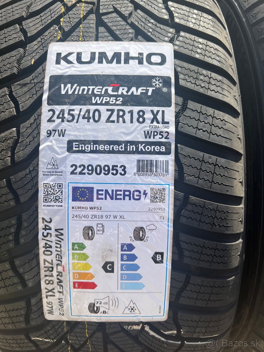 Predam Kumho wintercraft 245/40 R18 - 2