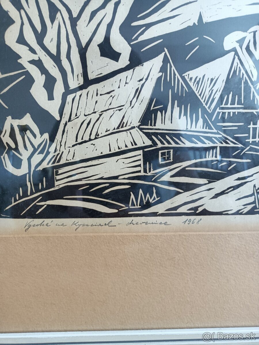 Grafika drevenice-Vysoká na Kysuciach - 2
