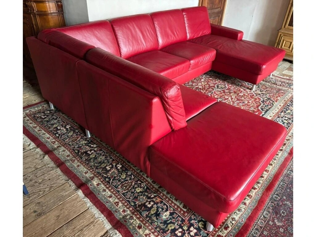 Kožená sedací souprava ve tvaru U, 3145 - 2