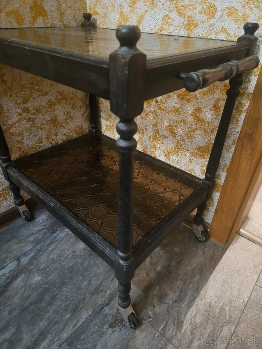Rustikálny servírovaci stolík - 2