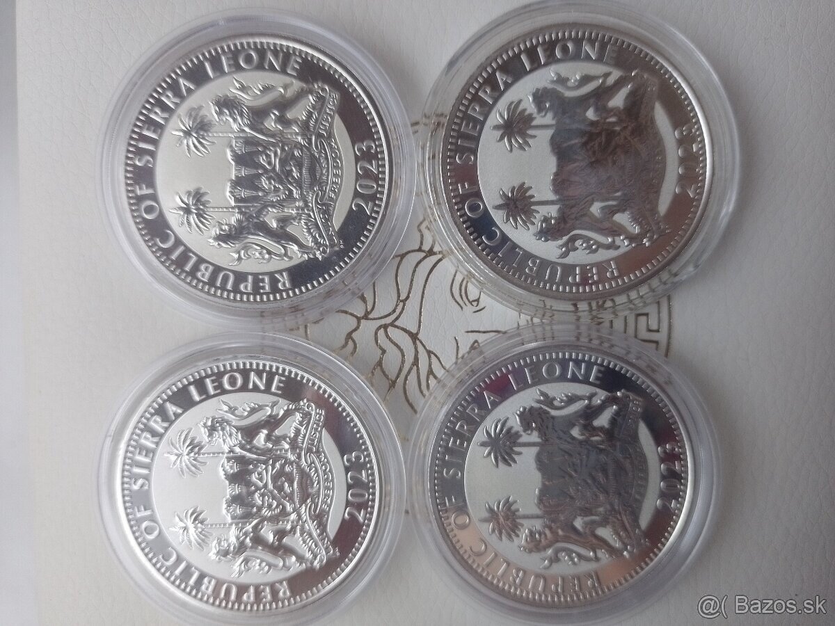 5x 1oz strieborné mince - 2