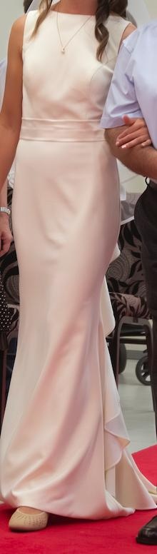 Svadobné šaty so závojom a korunou – farba ivory, elegantné - 2