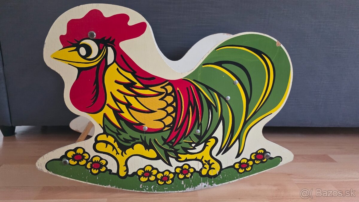 LACNO Retro starý hojdací Kohút sedačka - 2