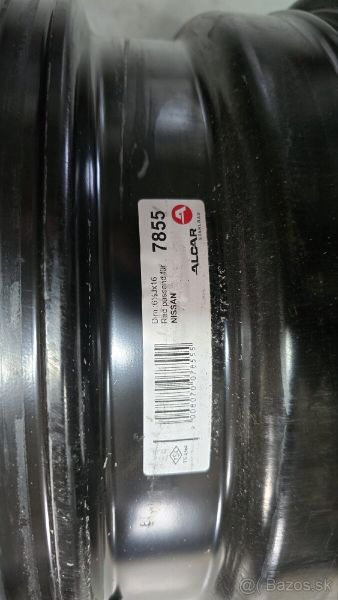 Predám disky R16 Nissan - 2