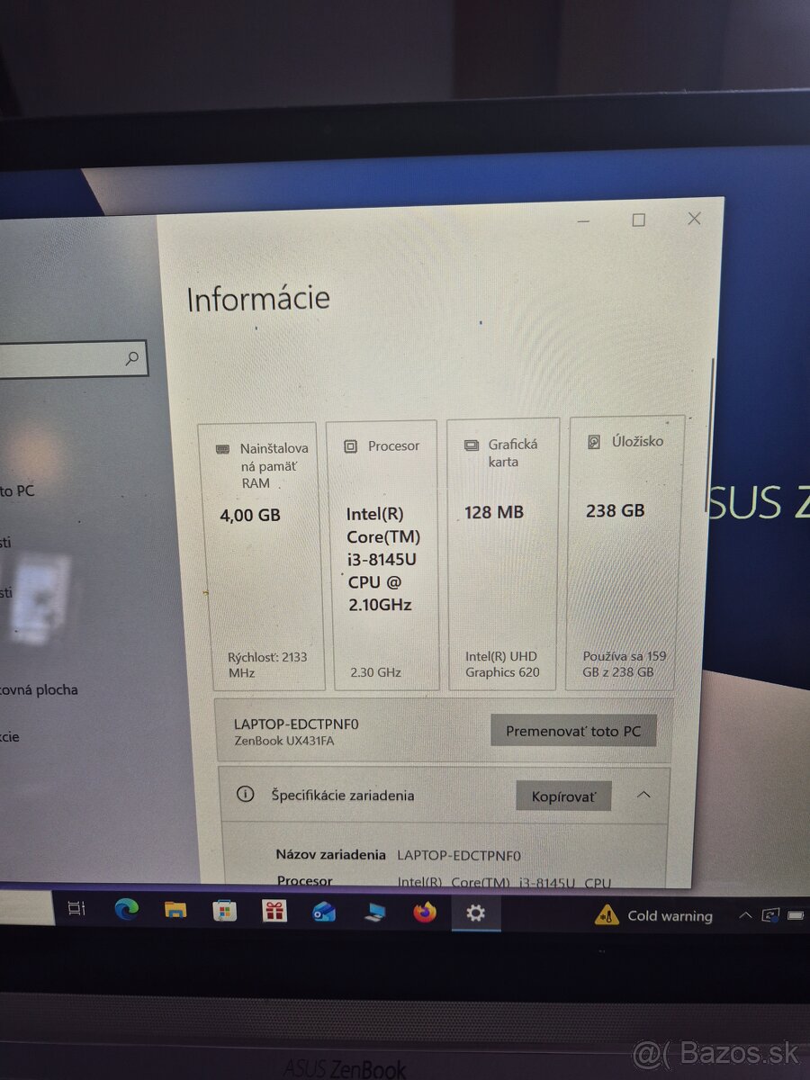 Notebook Asus ZenBook 14 - 2