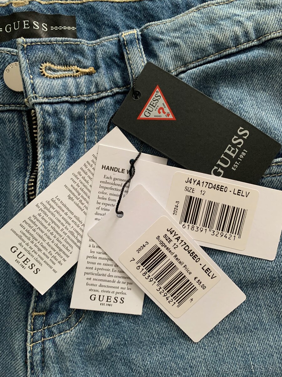 Dievčenské rifle Guess - nové - 2