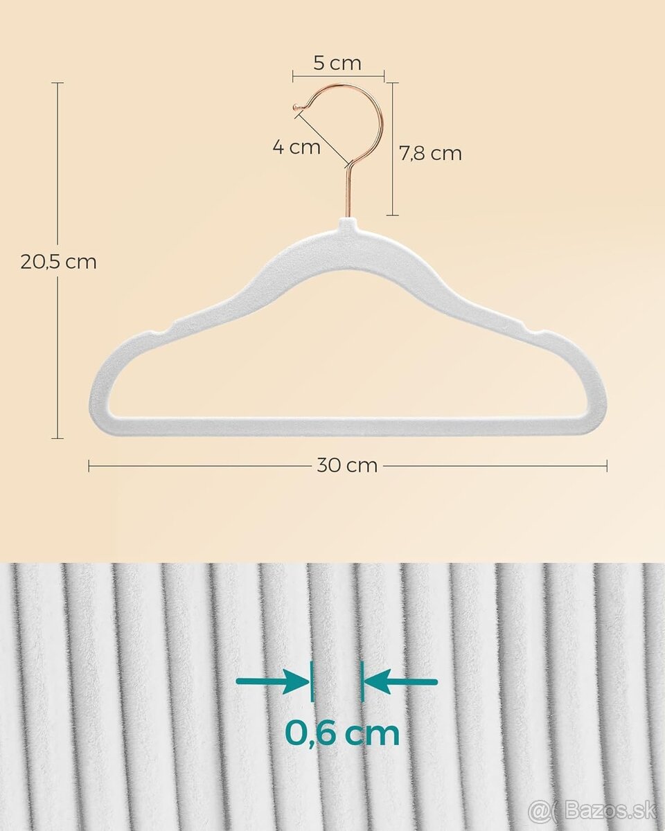 SONGMICS detské vešiaky – set 30 ks - 2