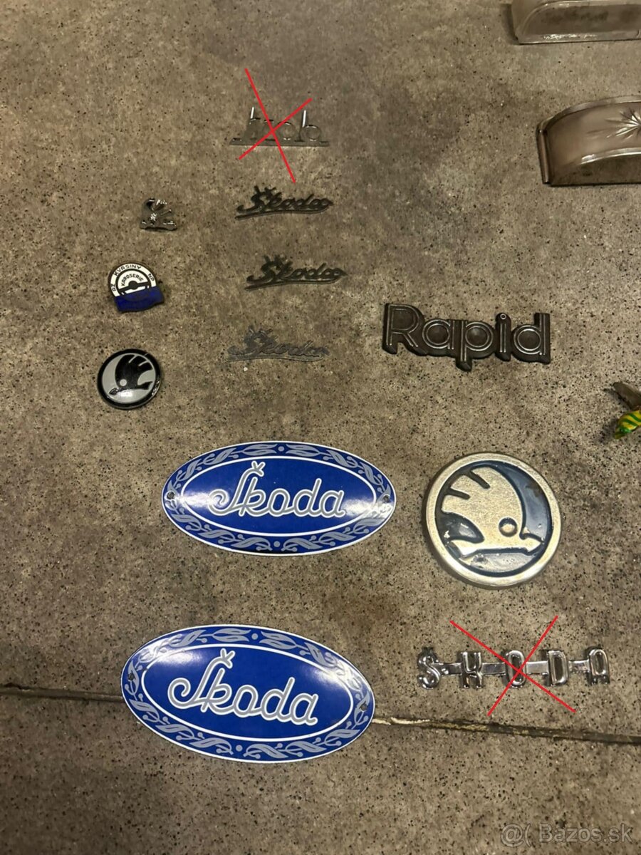 Doplnky, znaky na veterány ŠKODA - 2