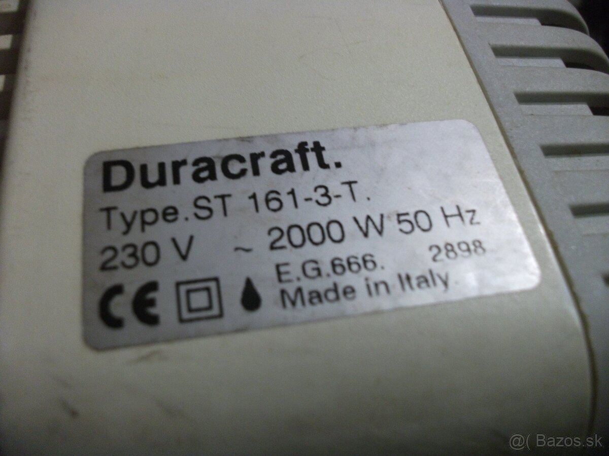 Predám elektrický ohrievač 220V/2000W - 2 kusy. - 2