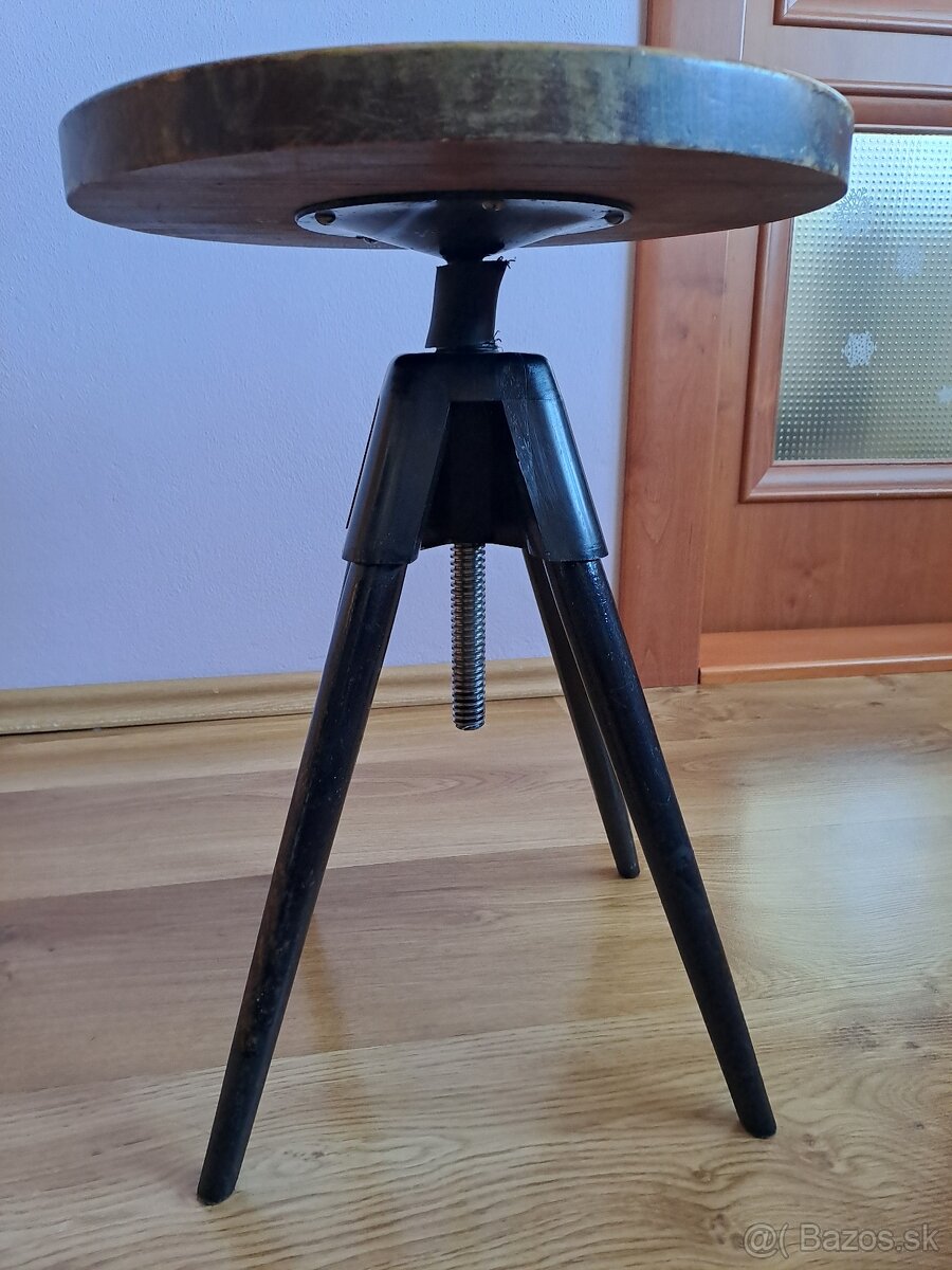 starožitná klavírna stolička - 2