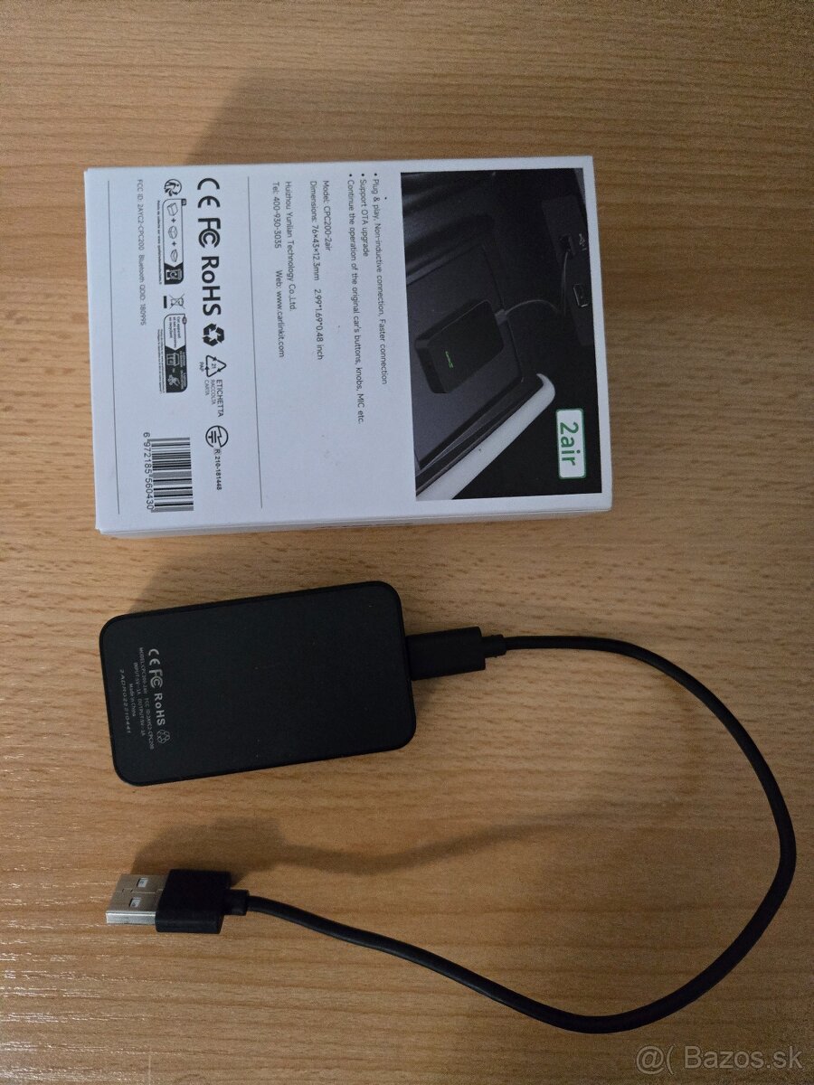 Adaptér do auta Carlinkit 2Air-T RGB pre CarPlay Android Aut - 2