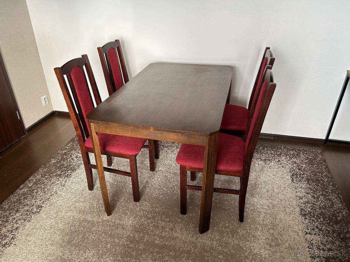 Jedálenský stôl a 4 stoličky - 2