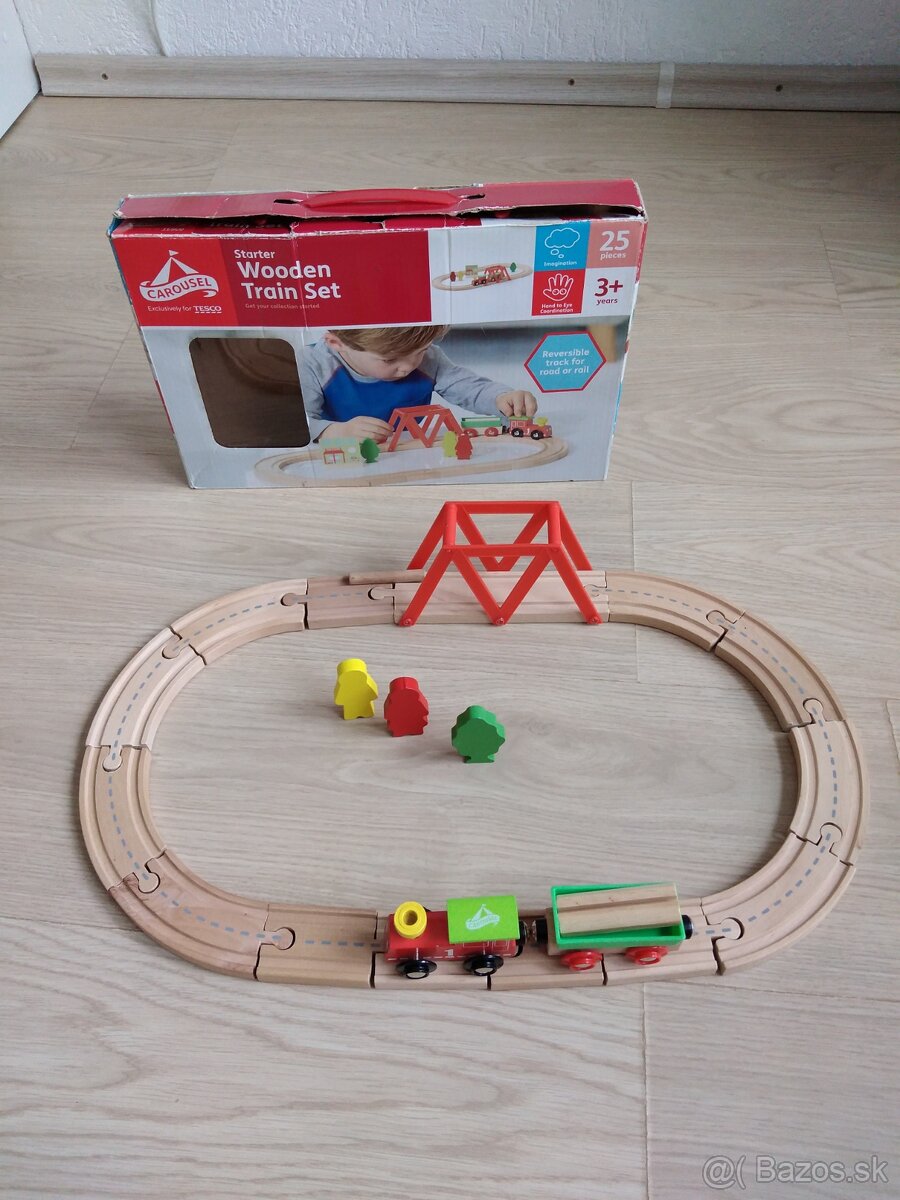 Drevený vláčik s magnetom - 2