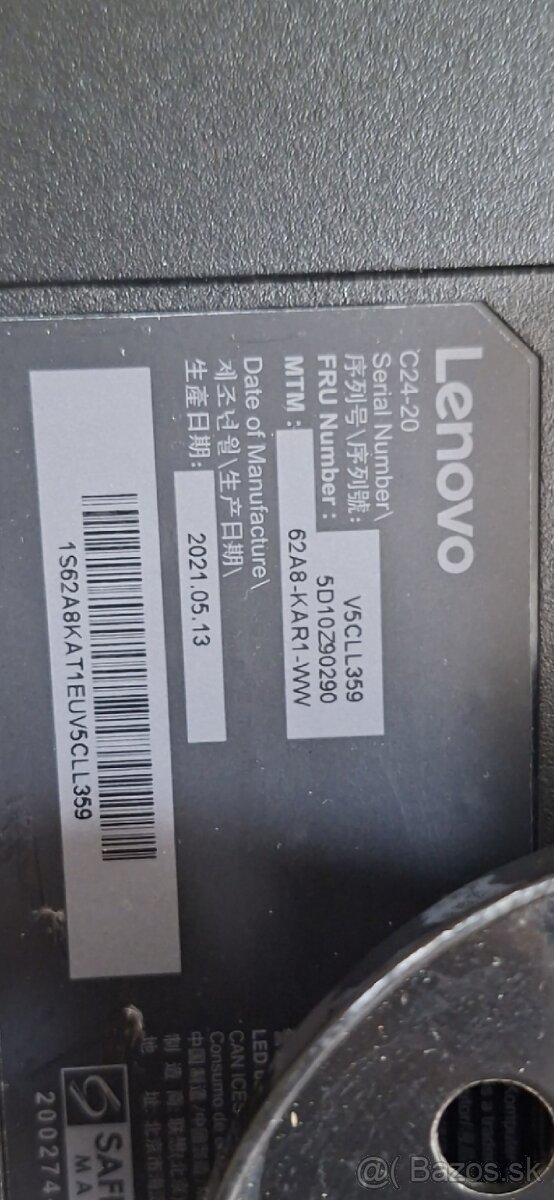 Monitor lenovo c24-20 - 2