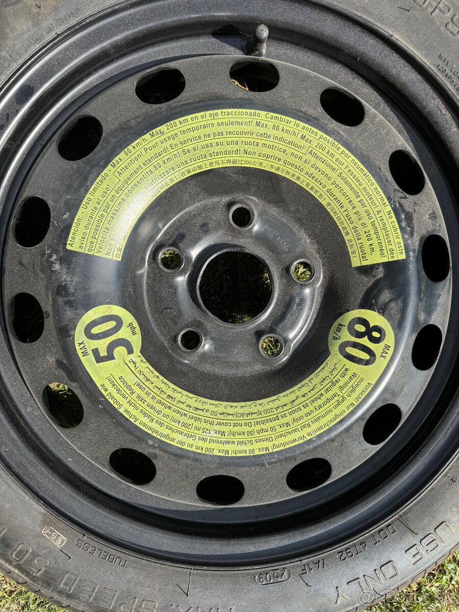 Rezerva úzka 5x112 R16 125/70/16 - 2