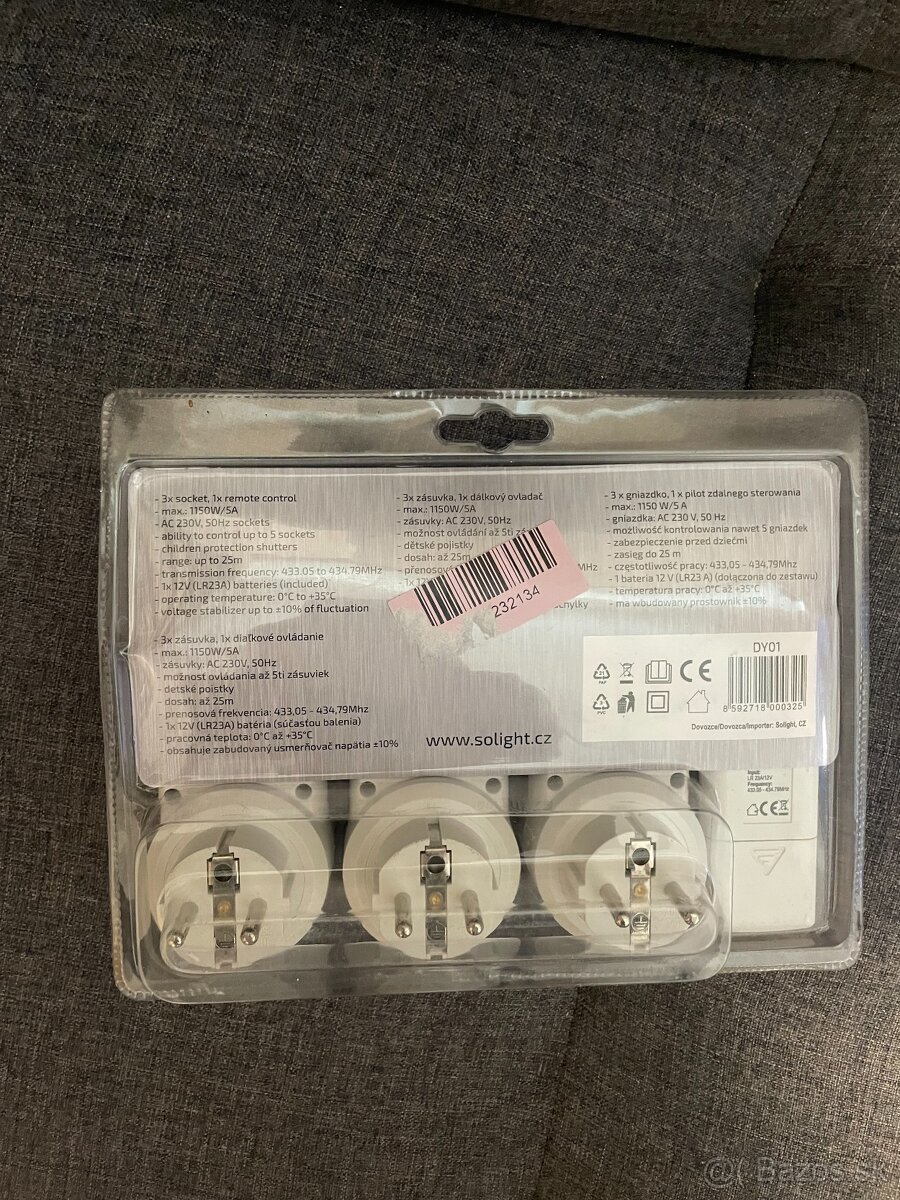 Dialkovo ovladane zasuvky - 2