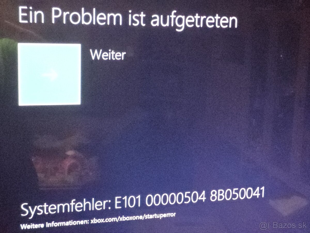 XBOX ONE X - na diely error 100 101 - 2