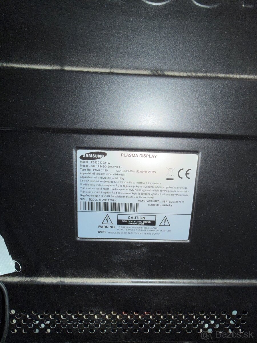 Samsung televízor 42" - 2