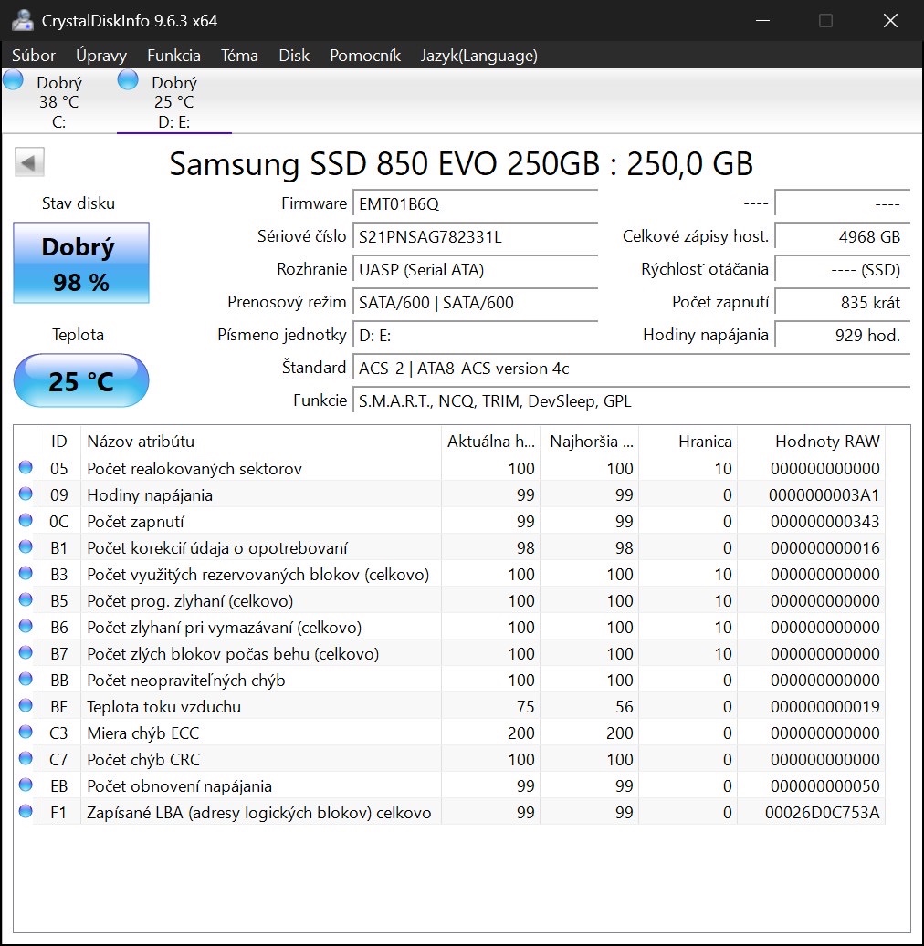 SSD Samsung 850 EVO 250GB - 2