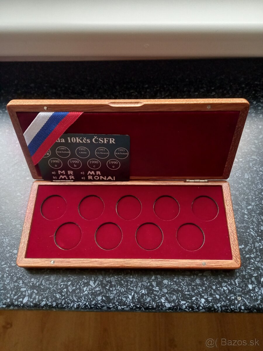 Drevena kazetka na 10kcs ČSFR - 2
