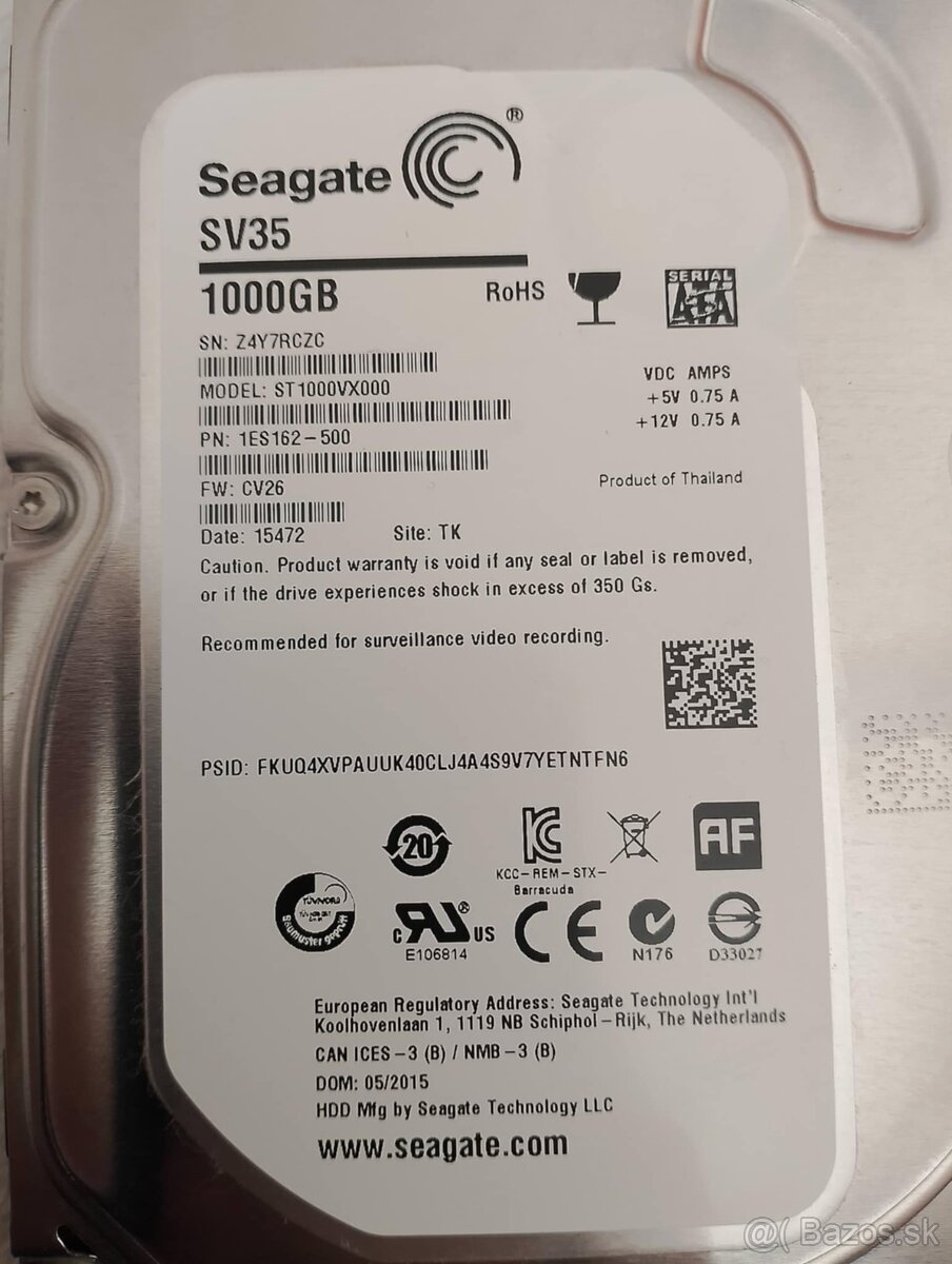 Seagate 1TB SATA HDD – kvalitný disk, testovaný, funkčný - 2