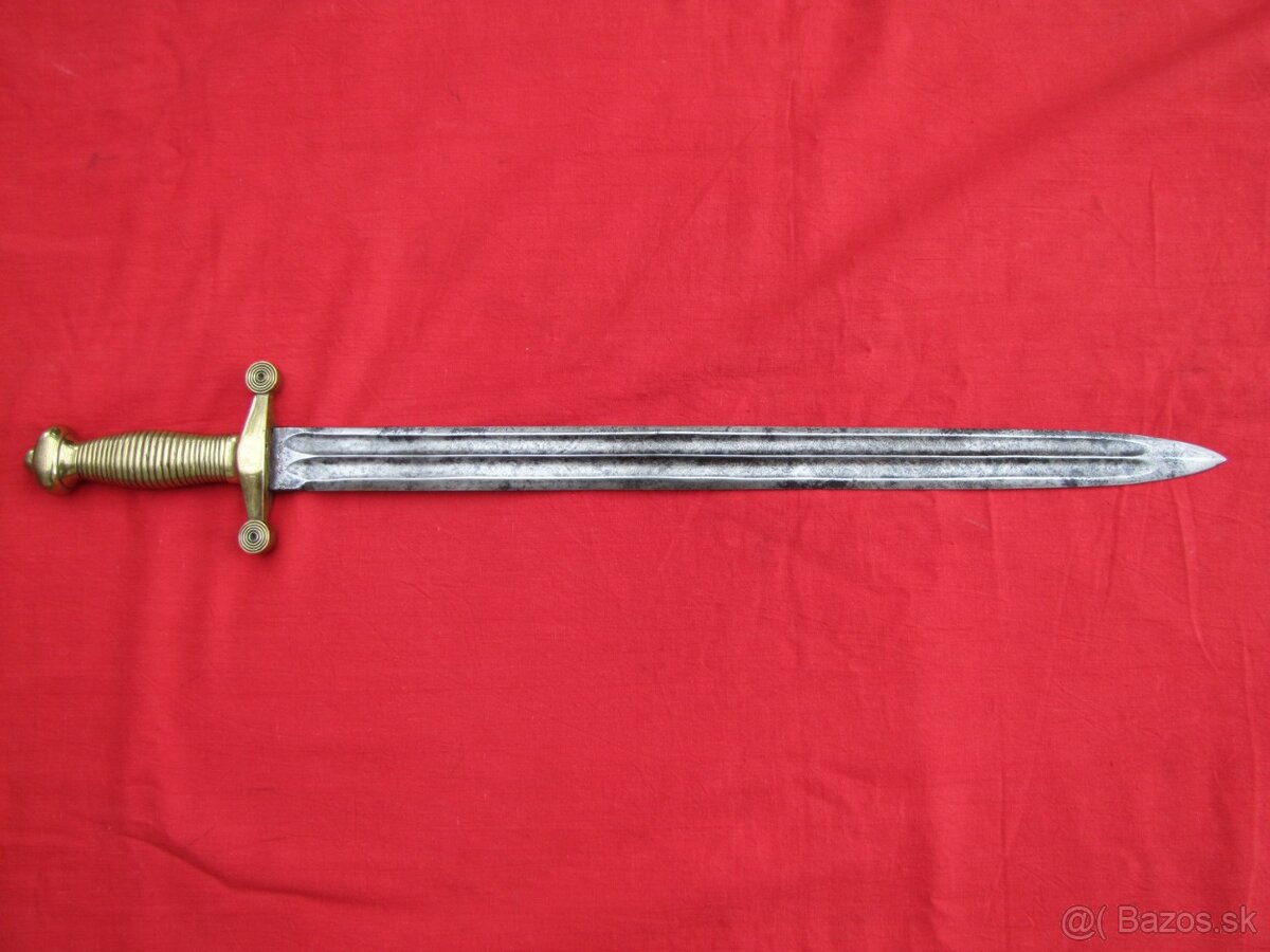 Vojenský tesák zdobená čepeľ - 2