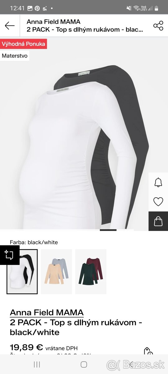 Tehotenské pulóvre a legíny Anna Field Mama M - 2