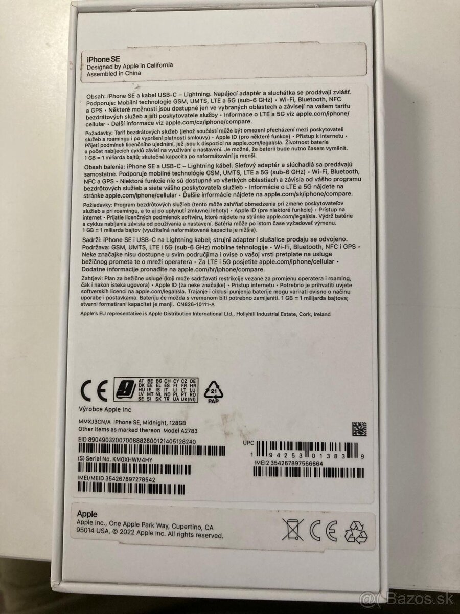 iPhone SE (2022) 128GB – Midnight (Čierna) - 2