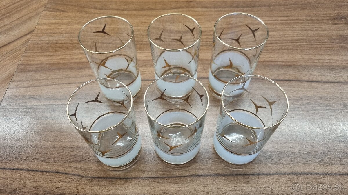 Poháre pozlátené - 2