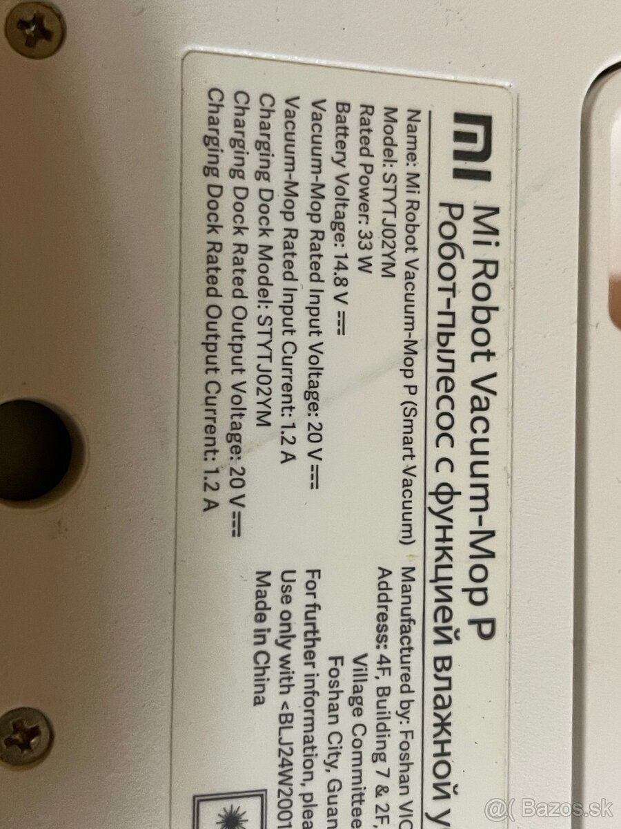 Robotický vysávač Xiaomi Vacuum Mop P - 2