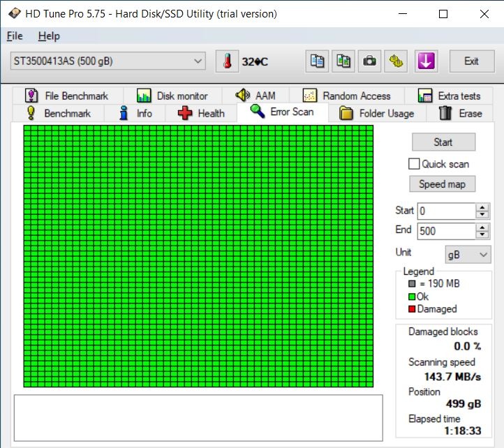Predam 3.5" 500GB HDD Hard disk Seagate Model: ST3500413AS - 2