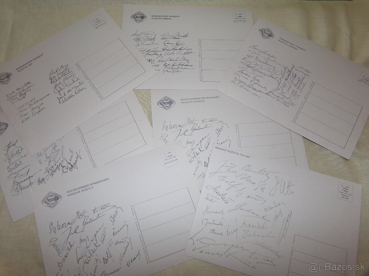 ZBIERKOVÉ POHĽADNICE HOKEJOVÝCH REPRE 1959 - 2