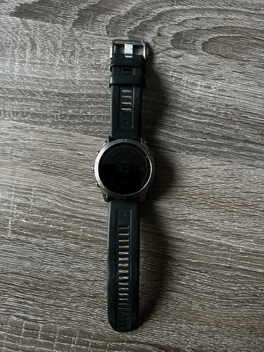 Garmin fenix 7X Sapphire Solar, Titanium / Brown Leather Ba - 2