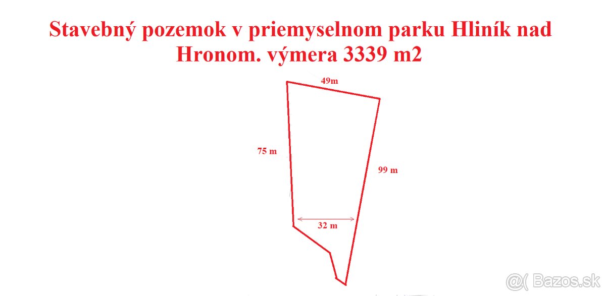 PREDAJ stavebný pozemok v obci Hliník Nad Hronom. 3339m2. - 2
