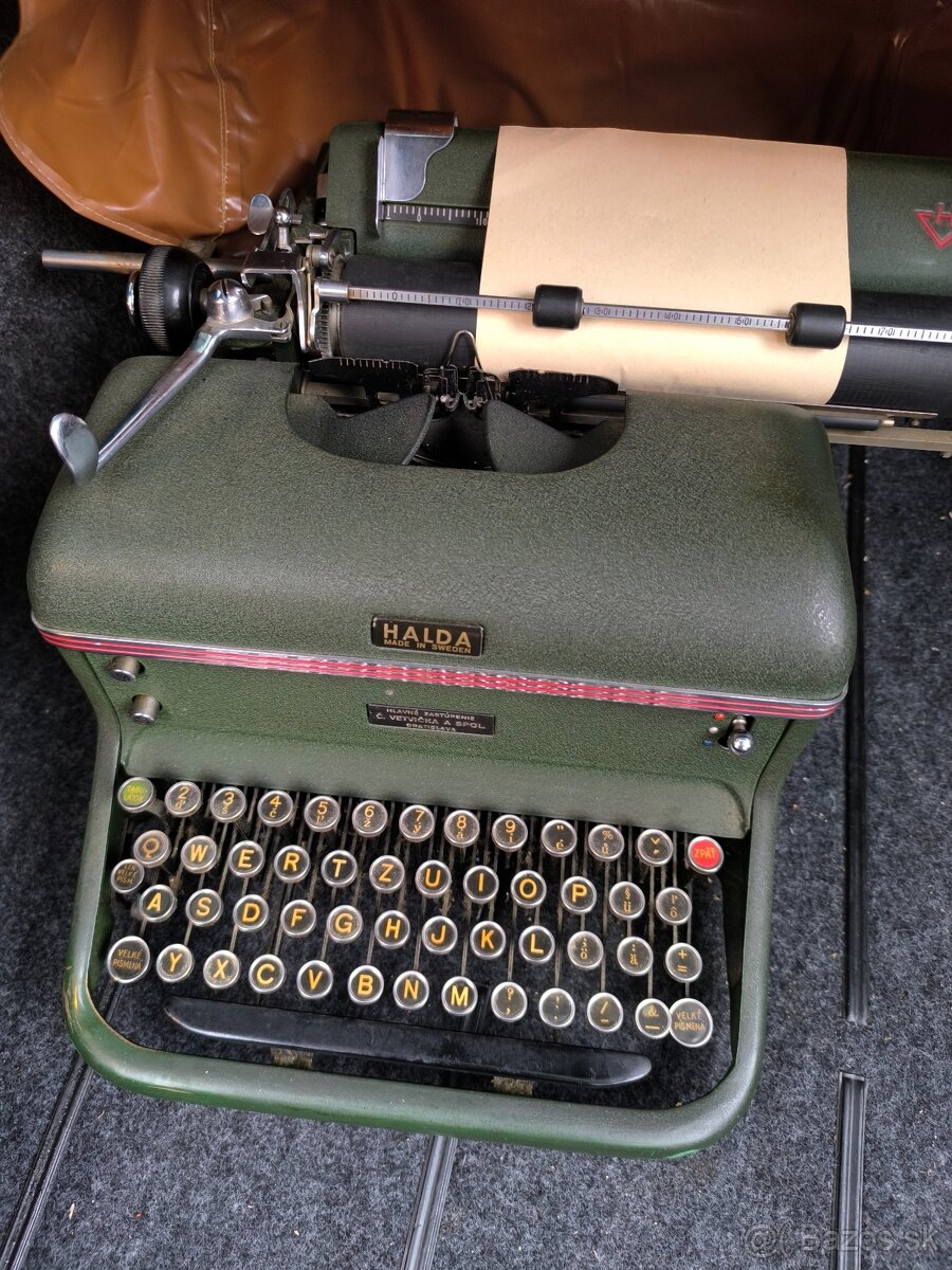Písací stroj Halda - 2