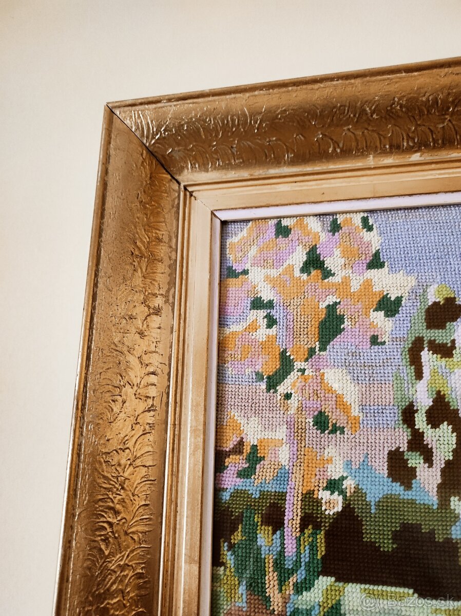 Vyšívaný obraz Srnec Gobelin - 2